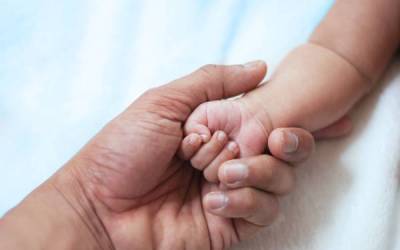 Baby and Parents Hand