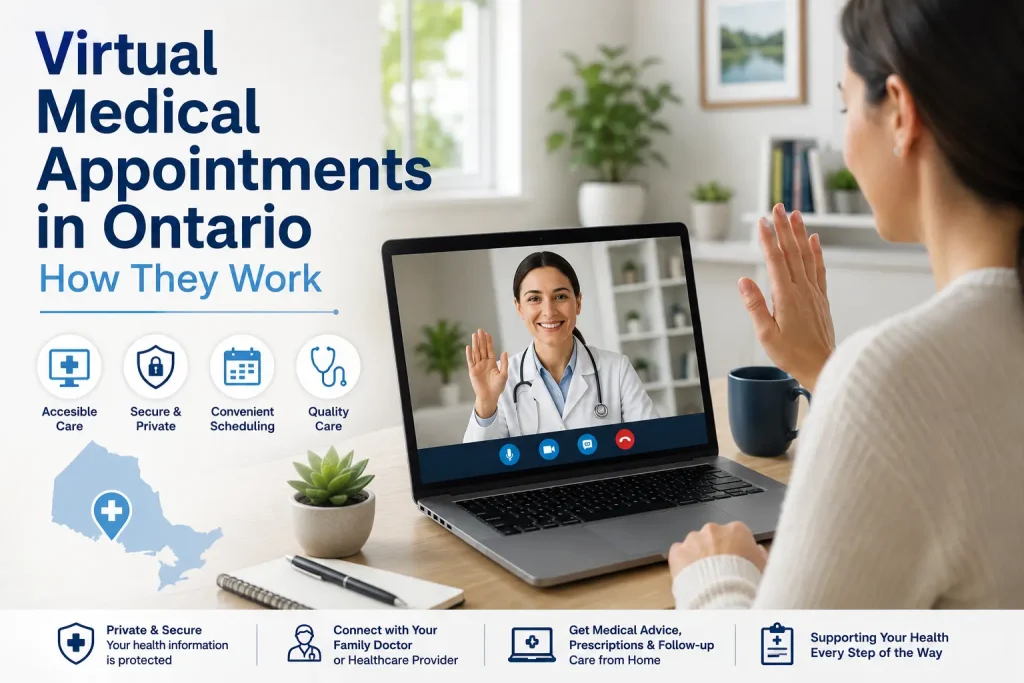 virtual medical appointment in Ontario
